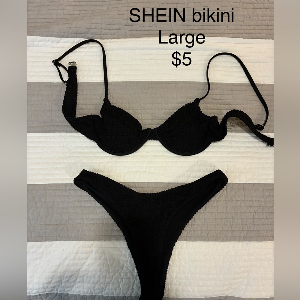 SHEIN Black Bikini Set
